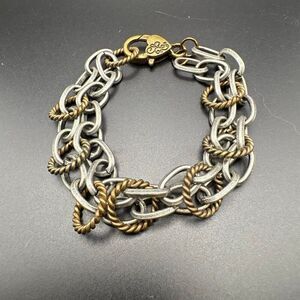 Mixed Metals Chain bracelet, NEW, Hand made
